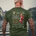 Merry Swishmas Ugly Christmas Sweater Basketball Xmas Pajama Men's T-shirt Back Print Gifts for Old Men