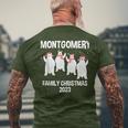 Montgomery Family Name Montgomery Family Christmas Men's T-shirt Back Print Gifts for Old Men