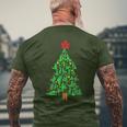 Naughty Xmas Ornaments Kamasutra Adult Humor Christmas Men's T-shirt Back Print Gifts for Old Men
