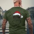 Peepaw Claus Happy New Santa Claus Christmas Man Myth Legend Men's T-shirt Back Print Gifts for Old Men