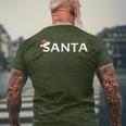 I Put Out For Santa Matching Couples Christmas Fun Idea Men's T-shirt Back Print Gifts for Old Men