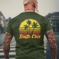 Santa Cruz Ca California 70S 80S Retro Vintage T-Shirt mit Rückendruck Geschenke für alte Männer