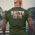 Santa Cruz Surfer Surfing California T-Shirt mit Rückendruck Geschenke für alte Männer