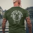 Santa Muerte Mexico Calavera Skeleton Skull Death Mexican Men's T-shirt Back Print Gifts for Old Men