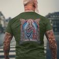 Santa Muerte Saint Death Men's T-shirt Back Print Gifts for Old Men