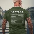 Santana Nutrition Birthday Personalized Name Idea Men's T-shirt Back Print Gifts for Old Men