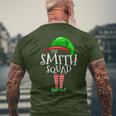 Smith Squad Elf Group Matching Family Name Christmas Men's T-shirt Back Print Gifts for Old Men