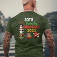 Soto Family Name Soto Family Christmas Men's T-shirt Back Print Gifts for Old Men