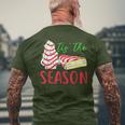 Tis The Season Little-Debbie Christmas Tree Cake Holiday Men's T-shirt Back Print Gifts for Old Men