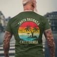 Vacaciones Familiaresintage Retro California Santa Barbara Beach Camiseta Hombre Estampado Espalda Regalos para ancianos