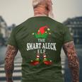 Xmas Smart Aleck Elf Family Matching Christmas Pajama Men's T-shirt Back Print Gifts for Old Men