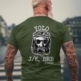 Yolo Lol Jk Brb Jesus Christmas X Mas Religious Christ Men's T-shirt Back Print Gifts for Old Men