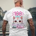 100 Days Of School You Must Be Kitten Cat 100 Days Of School Men's T-shirt Back Print Gifts for Old Men