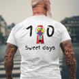 100 Süße Schultage Kaugummiautomat Lehrerin Studentin T-Shirt mit Rückendruck Geschenke für alte Männer