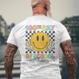 100Th Day Of School Vibes Cute Smile Face 100 Days Of School Men's T-shirt Back Print Gifts for Old Men