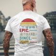 18Th Wedding Anniversary Ideas Epic Husband Since 2003 Mens Back Print T-shirt Gifts for Old Men