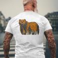 Graphic 365 Bear Papa Grandpa Fathers Day Tank Top Mens Back Print T-shirt Gifts for Old Men