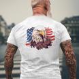 4Th July American Pride American Eagle Symbol Of Freedom Men's T-shirt Back Print Gifts for Old Men