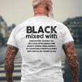 African American Black Mixed With Shea Melanin Men's T-shirt Back Print Gifts for Old Men