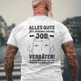 Alles Gute zum neuen Job Kurzärmliges Herren-T-Kurzärmliges Herren-T-Shirt, Motivationsgeschenk Geschenke für alte Männer