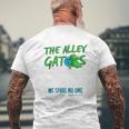 Alley Gator Bowling Mens Back Print T-shirt Gifts for Old Men