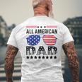 All American Dad 4Th Of July Father's Day Sunglasses Family Men's T-shirt Back Print Gifts for Old Men