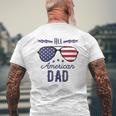 All American Dad 4Th Of July Sunglasses Mens Back Print T-shirt Gifts for Old Men