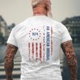 An American Original 1974 Year Of Birth Vintage Murica Flag Men's T-shirt Back Print Gifts for Old Men