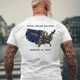 All American Total Solar Eclipse 2017 Map Men's T-shirt Back Print Gifts for Old Men