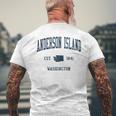 Anderson Island Wa Vintage Athletic Sports Jsn1 Men's T-shirt Back Print Gifts for Old Men