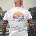 Anna Maria Island Fl Vintage Boating 70S Retro Boat Men's T-shirt Back Print Gifts for Old Men