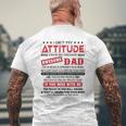 I Get My Attitude From My Freaking Awesome Dad He Love Me So Much Mens Back Print T-shirt Gifts for Old Men