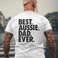 Aussie Dad Australian Shepherd Dog Dad Mens Back Print T-shirt Gifts for Old Men
