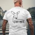 Australia G'day Mate Kangaroo Australian Symbol Men's T-shirt Back Print Gifts for Old Men