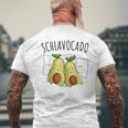Avocado Sleep Schlavocado Pyjamas Sleeping T-Shirt mit Rückendruck Geschenke für alte Männer