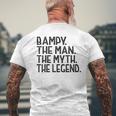 BampyThe Man The Myth The Legend Fathers Day Men's T-shirt Back Print Gifts for Old Men