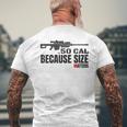 Barrett 50 Cal Gun Love 2Nd Amendment Adult Pro Gun Army Men's T-shirt Back Print Gifts for Old Men