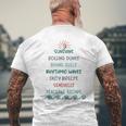 Beach Sights And Sounds Of Coastal Living Men's T-shirt Back Print Gifts for Old Men