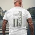 Best Dad Ever American Us Camouflage Flag For Father Mens Back Print T-shirt Gifts for Old Men