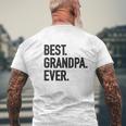 Best Grandpa Ever Modern Fit Mens Back Print T-shirt Gifts for Old Men