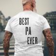 Best Pa Ever Cute Adults Papa Dad Grandpa Raglan T-Shirt mit Rückendruck Geschenke für alte Männer