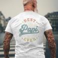 Best Papi Ever Father's Day Papi Vintage Emblem Men's T-shirt Back Print Gifts for Old Men