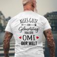 Beste Oma Alles Gute Zum Geburtstag Tollste Omi Grandkel S T-Shirt mit Rückendruck Geschenke für alte Männer