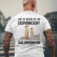 What Is Better Than A Meerkat Two Meerkats White T-Shirt mit Rückendruck Geschenke für alte Männer