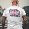 Birmingham United Kingdom British Flag Vintage Uk Souvenir Men's T-shirt Back Print Gifts for Old Men