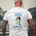 Bluey-Dad What An Awesome Look Like Mens Back Print T-shirt Gifts for Old Men