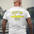 Boston 262 Miles 2019 Marathon Running Runner Men's T-shirt Back Print Gifts for Old Men