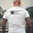 Bundesinstitut Zur Bekämpfung Akuter Unterhopfung White T-Shirt mit Rückendruck Geschenke für alte Männer