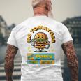 Burger-Fun- Witziger Spruch Comic-Style T-Shirt mit Rückendruck Geschenke für alte Männer