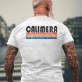 Calimera Italia Retro 70S 80S Style Manga Larga Camiseta Hombre Estampado Espalda Regalos para ancianos